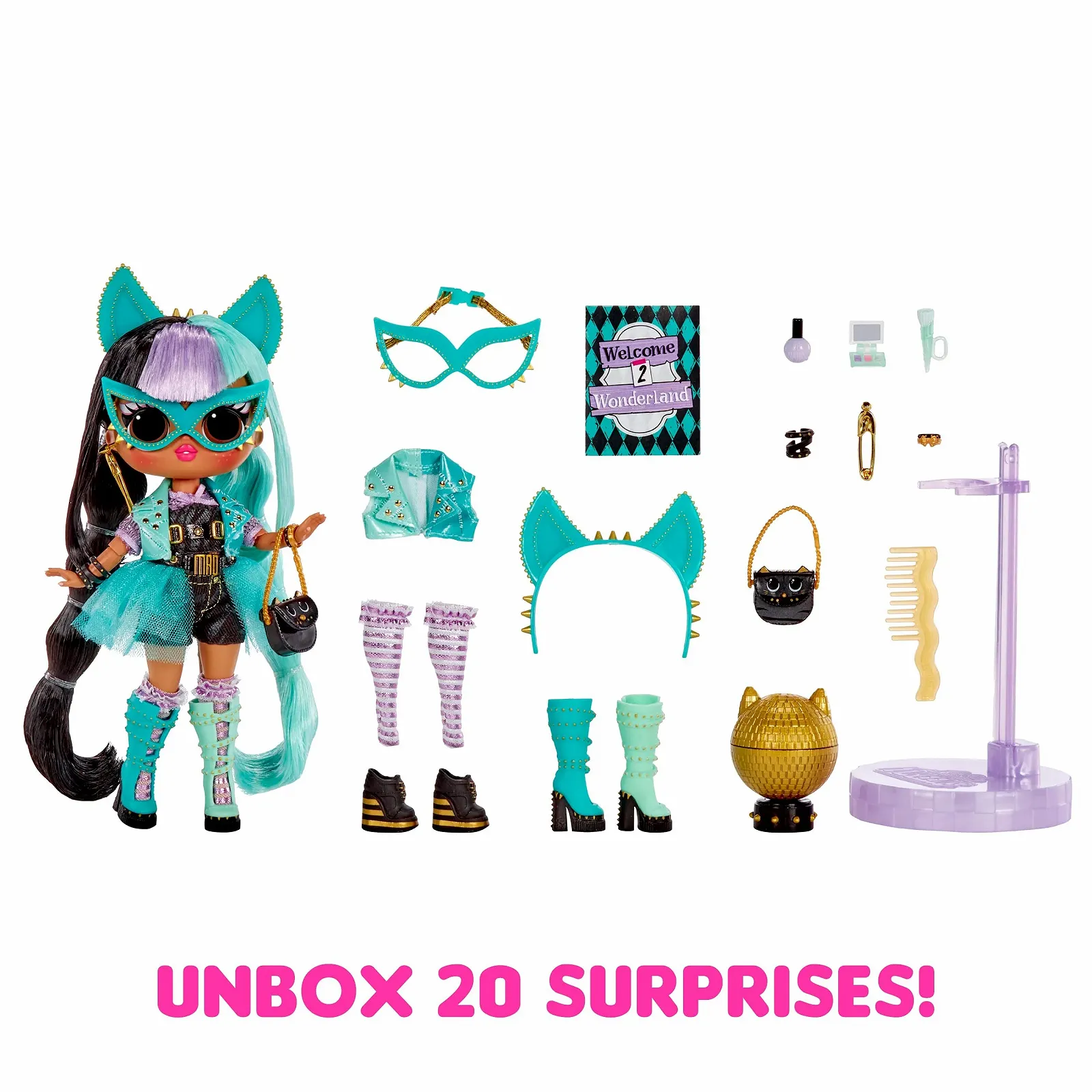 Лялька L.O.L. Surprise! Tweens Masquerade Party Kat Mischief з 20 сюрпризами, фото №4