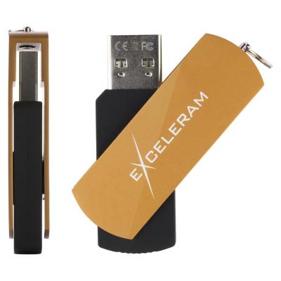 USB флеш-накопитель Exceleram 16gb P2 Series Brown/Black USB 2.0 EXP2U2BRB16, фото №4