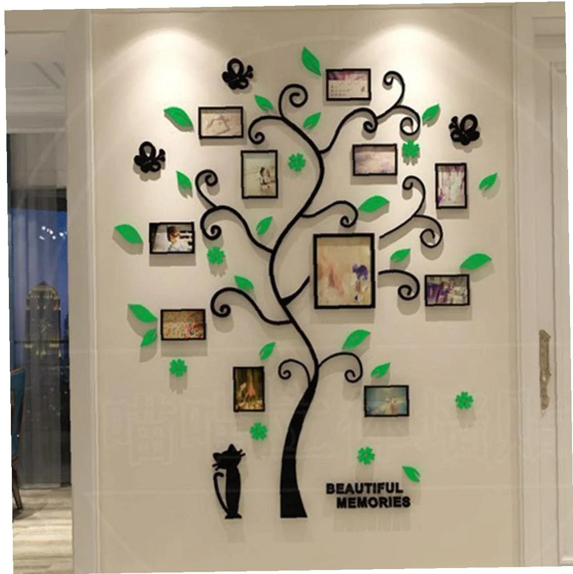 Наклейка на стіну 3D Family Photo Frame Tree Акрилова 1 шт., фото №3