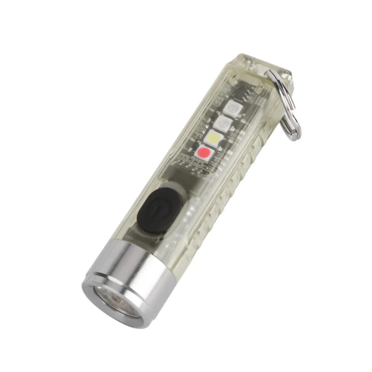 Ліхтарик-брелок LALAFINA LED Акумуляторний Міні USB Компактний Легкий Міцний PC і Нержавіюча Сталь Висока Яскравість для Кемпінгу, фото №1