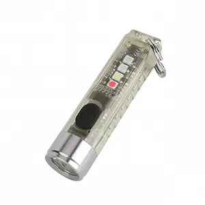 Ліхтарик-брелок LALAFINA LED Акумуляторний Міні USB Компактний Легкий Міцний PC і Нержавіюча Сталь Висока Яскравість для Кемпінгу - Фото 1