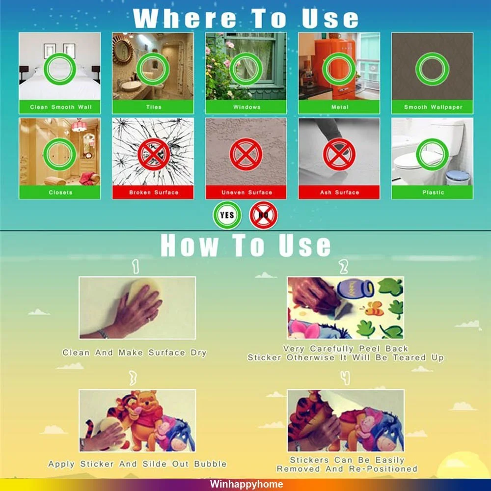 Наклейка на стіну Simple Fresh Green Plants вінілова для туалету та ванної, фото №8