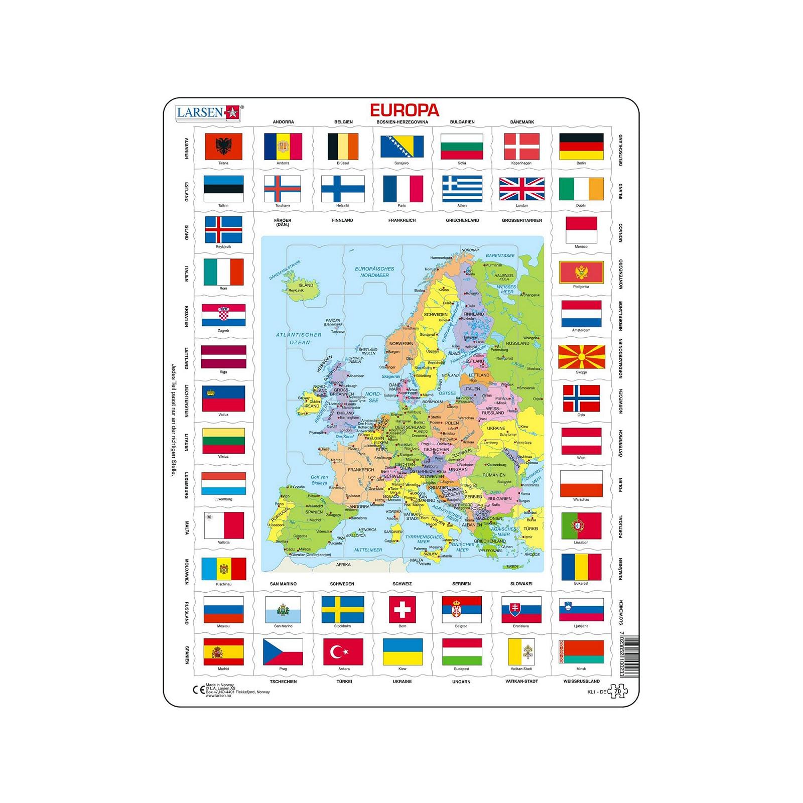 Пазл Larsen KL1 Europe Flags, фото №1