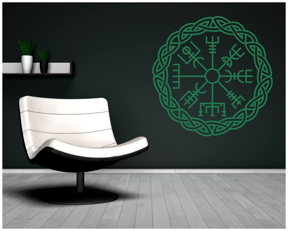 Наклейка на стіну Samunshi Vegvisir with Knot 1, фото №3 Наклейка на стіну Samunshi Vegvisir with Knot 1, фото №3