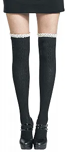 Гольфы Banned Retro Mina Женские гольфы Черный - Фото 1