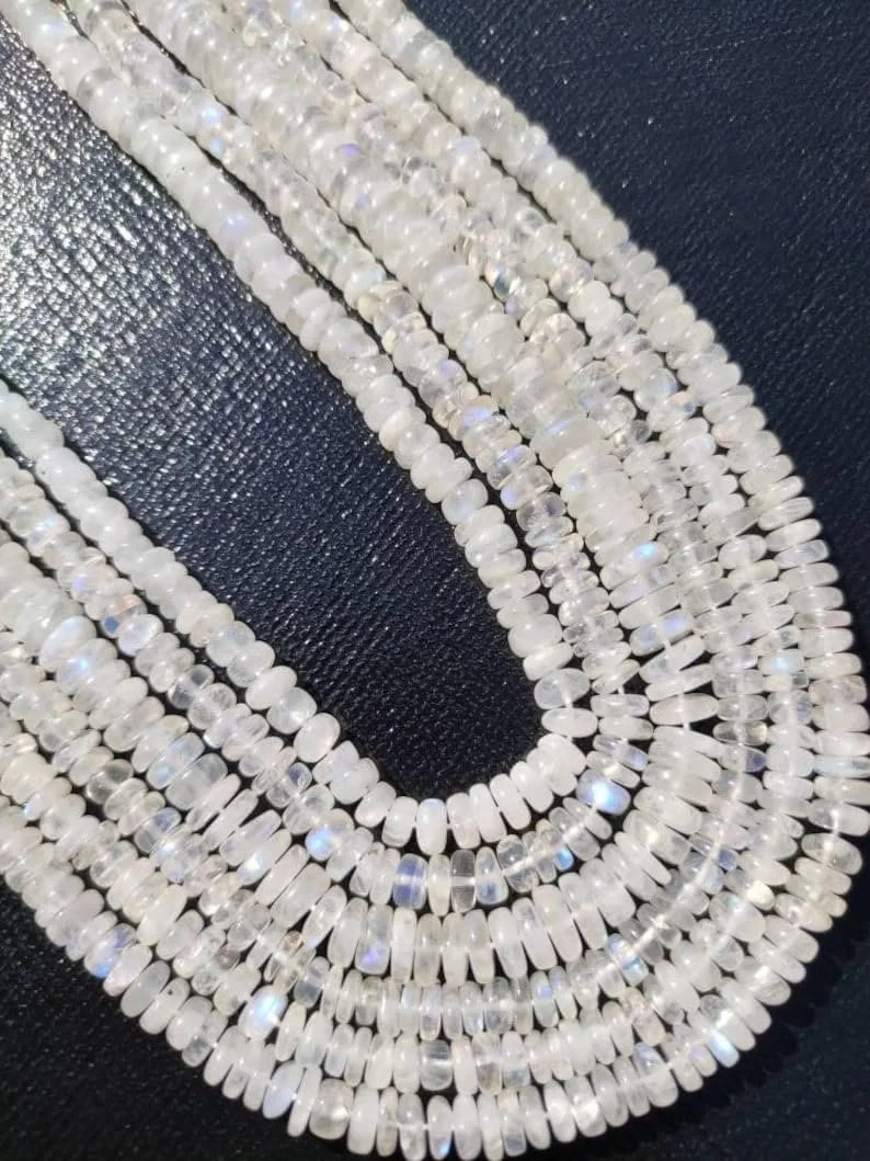 Бусины Лунный Камень круглые граненые 5-6 мм, нить длиной 33 см бусины из драгоценных камней для ожерелья и браслета, фото №3