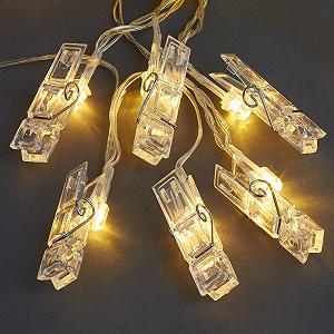 Фото клип LED гирлянда Hellum 523096, 40 LED, теплый белый, питание от USB или батареек (3 x AAA не входят в комплект), для использования в помещении - Фото 1