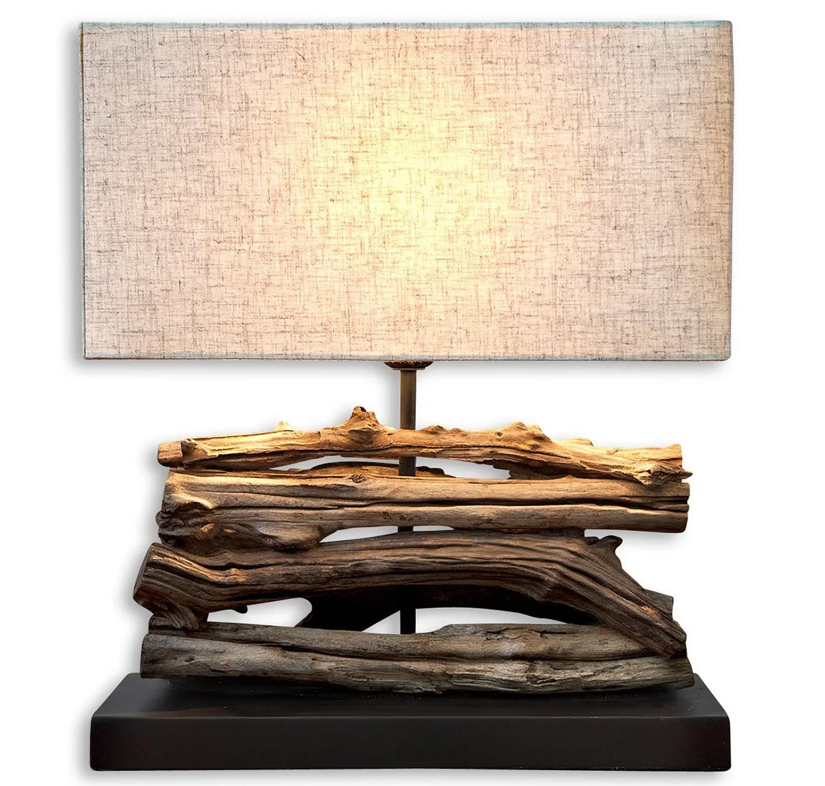 Настільна лампа levandeo Driftwood з переробленого дерева 35 x 15 см 40 см Натуральне дерево, фото №2