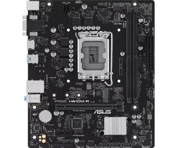 Материнська плата Asus Prime H610M-R-SI Socket 1700, фото №2 Материнська плата Asus Prime H610M-R-SI Socket 1700, фото №2