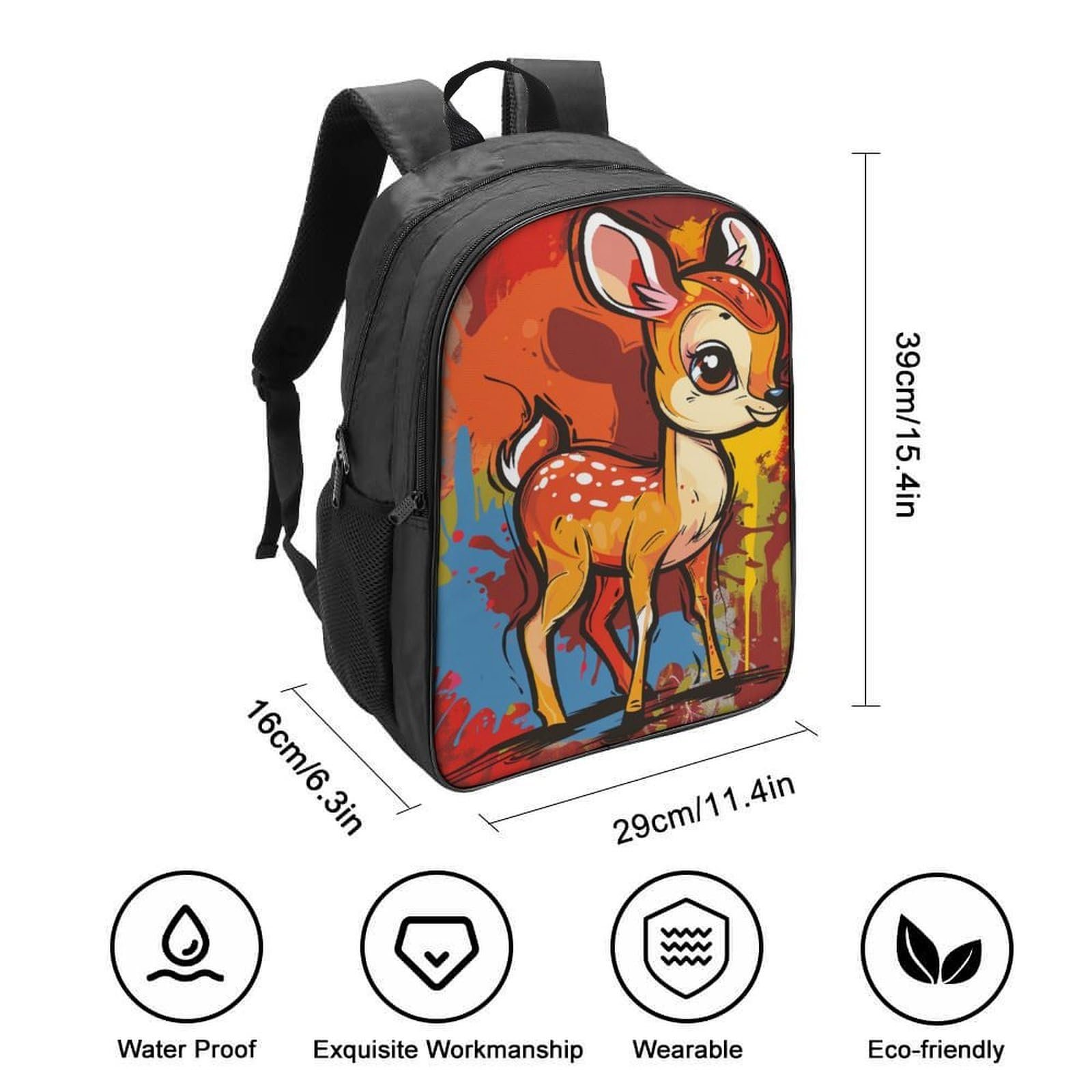 Ранець RSIUUODNF Deer 40x28x16см, фото №2