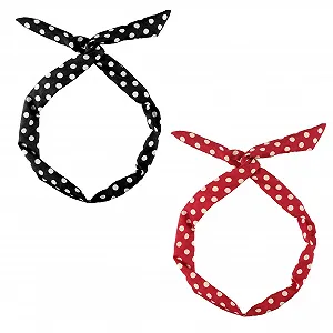 Набор на голову в горошек для девочек и женщин. - Фото 1