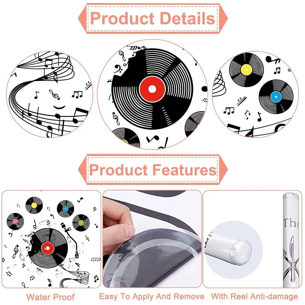 Наклейка на стіну OLYCRAFT Music Tabs Музичні ноти 39 x 80 см, фото №5 Наклейка на стіну OLYCRAFT Music Tabs Музичні ноти 39 x 80 см, фото №5