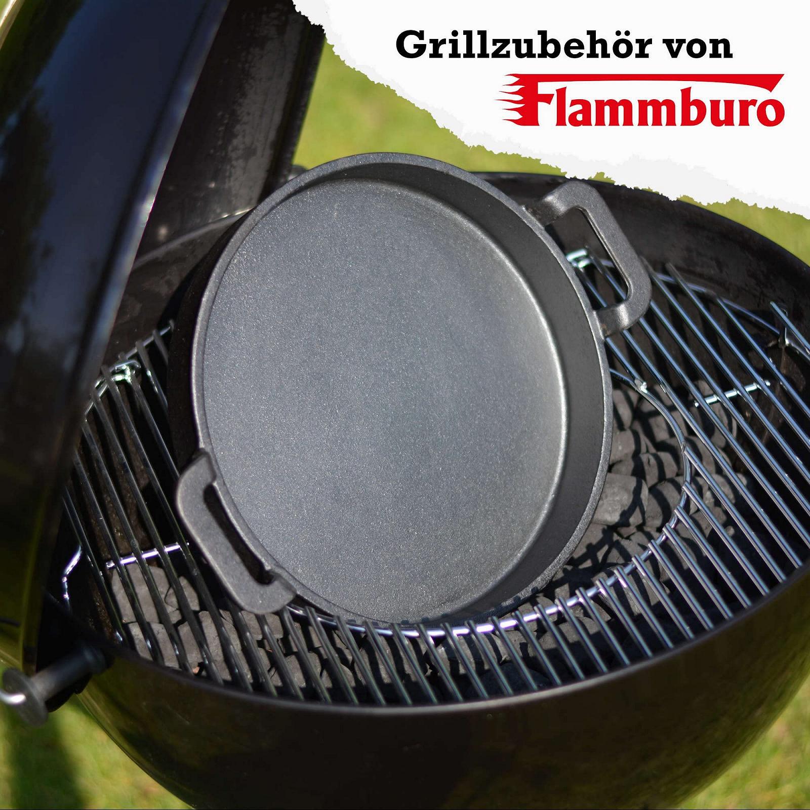 Пательня FLAMMBURO для системи BBQ, чавунна з порцеляновим емальованим покриттям, діаметр 30 см, фото №5