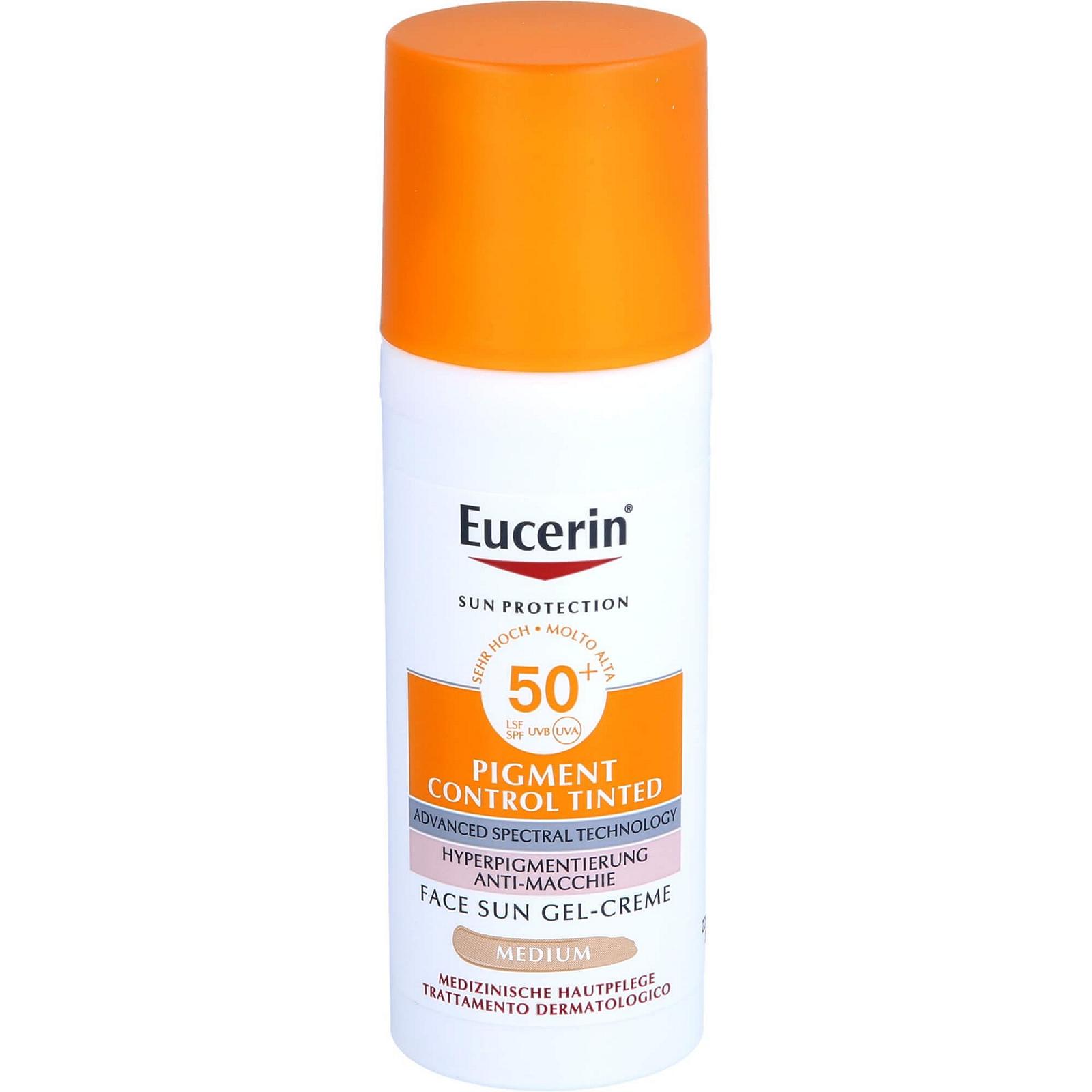 Сонцезахисний флюїд для обличчя Eucerin Pigment Control Tinted SPF 50+ тонуючий 50 мл, фото №6