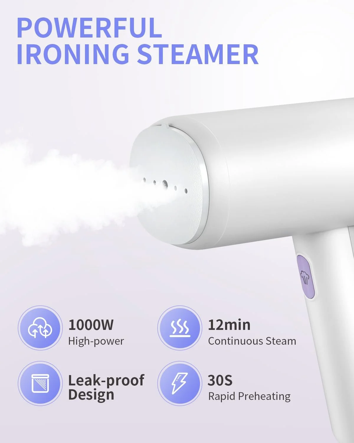 Отпариватель CLEVAST Foldable 1000 Вт 150 мл, фото №6