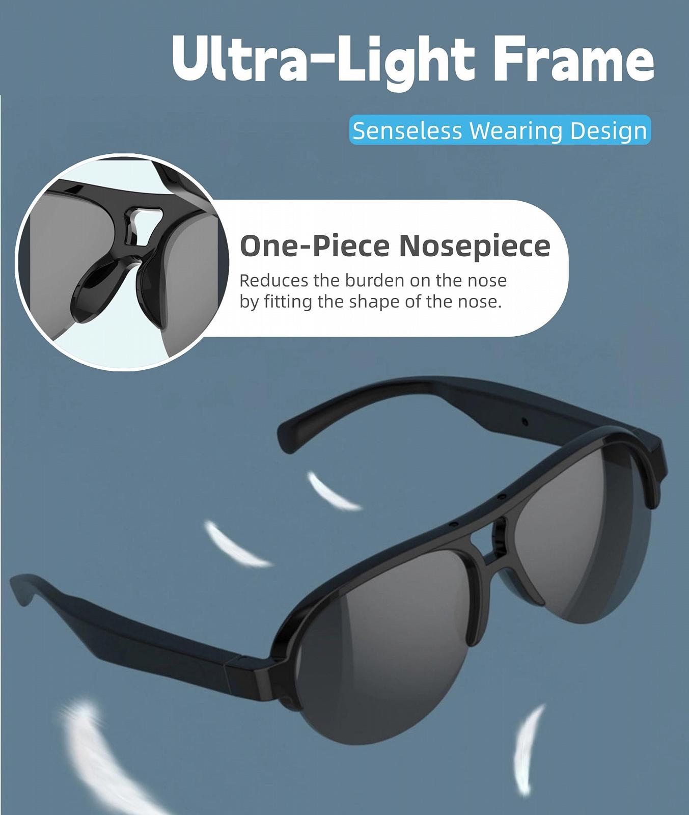 Розумні окуляри для перекладу Bluetooth Сонцезахисні, фото №7