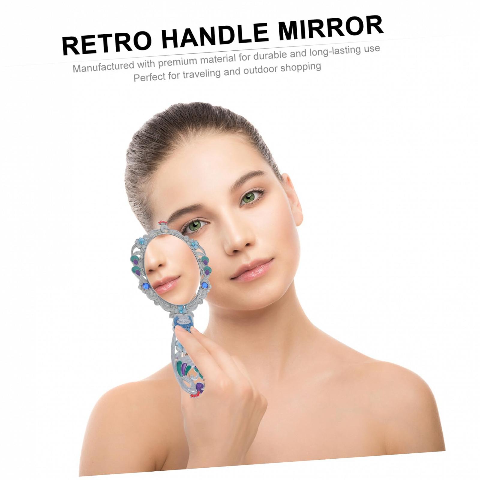 Зеркало Angoily Retro Mit Griff Mini Spiegel Портативное Круглое, фото №2 Зеркало Angoily Retro Mit Griff Mini Spiegel Портативное Круглое, фото №2