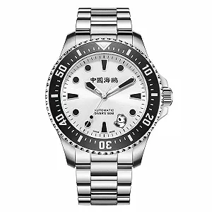 Мужские часы SEA-GULL Rolling Panda Design 100м Водолазные часы Автоматические механические часы Ocean Series 816.17.1066, Белые, Спортивные - Фото 1