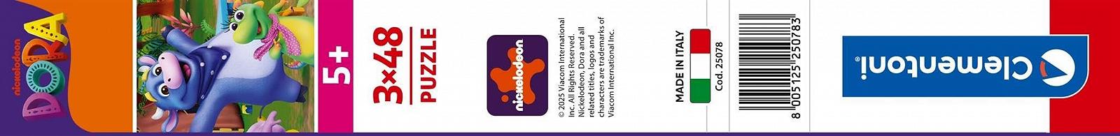 Пазл Clementoni Dora The Explorer 25078 3 x 48 деталей, фото №3