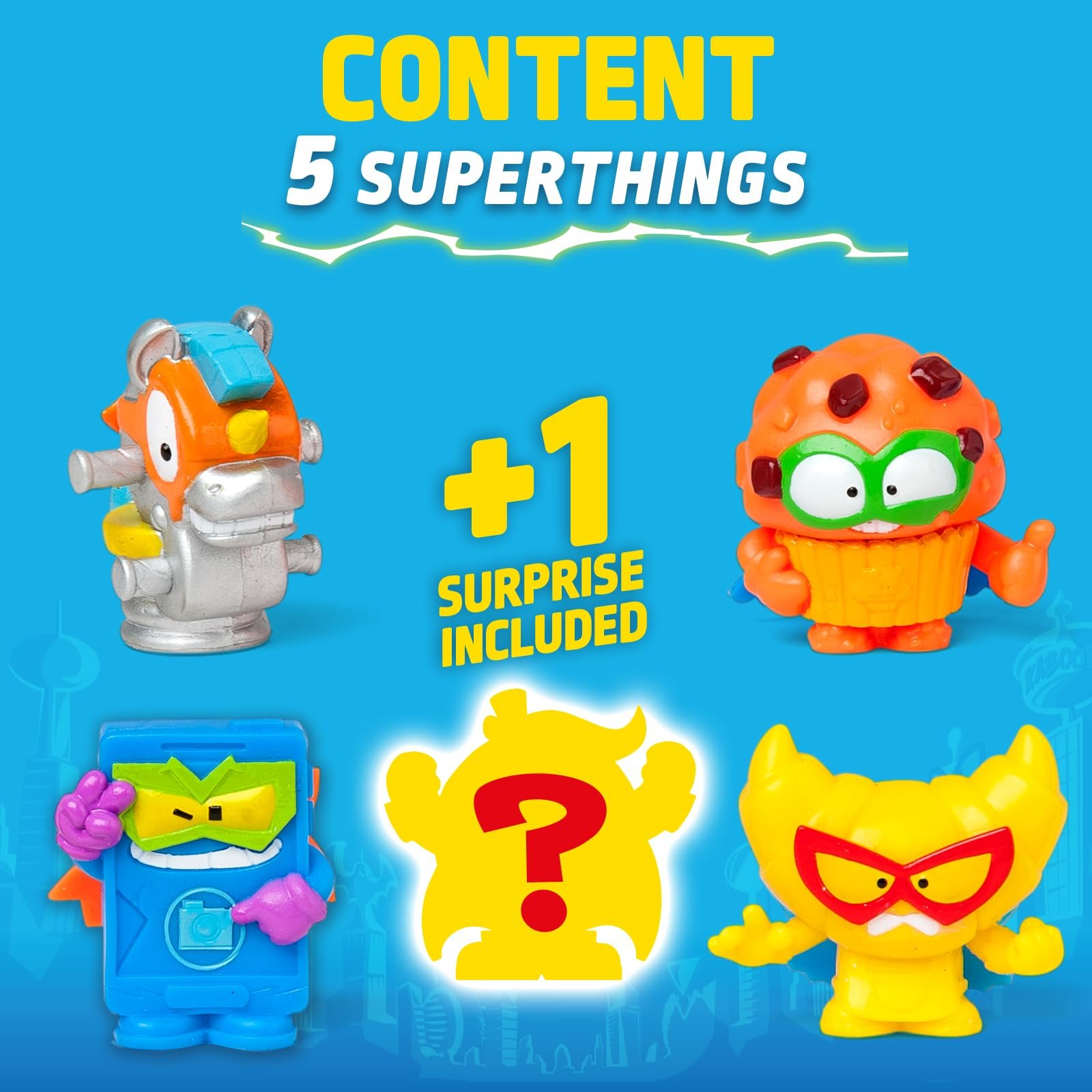 Фигурки Superthings KAZOOM Power Battle, 5 штук (включает 1 фигурку-сюрприз и 1 серебряного капитана), 5 x 6 штук, фото №2