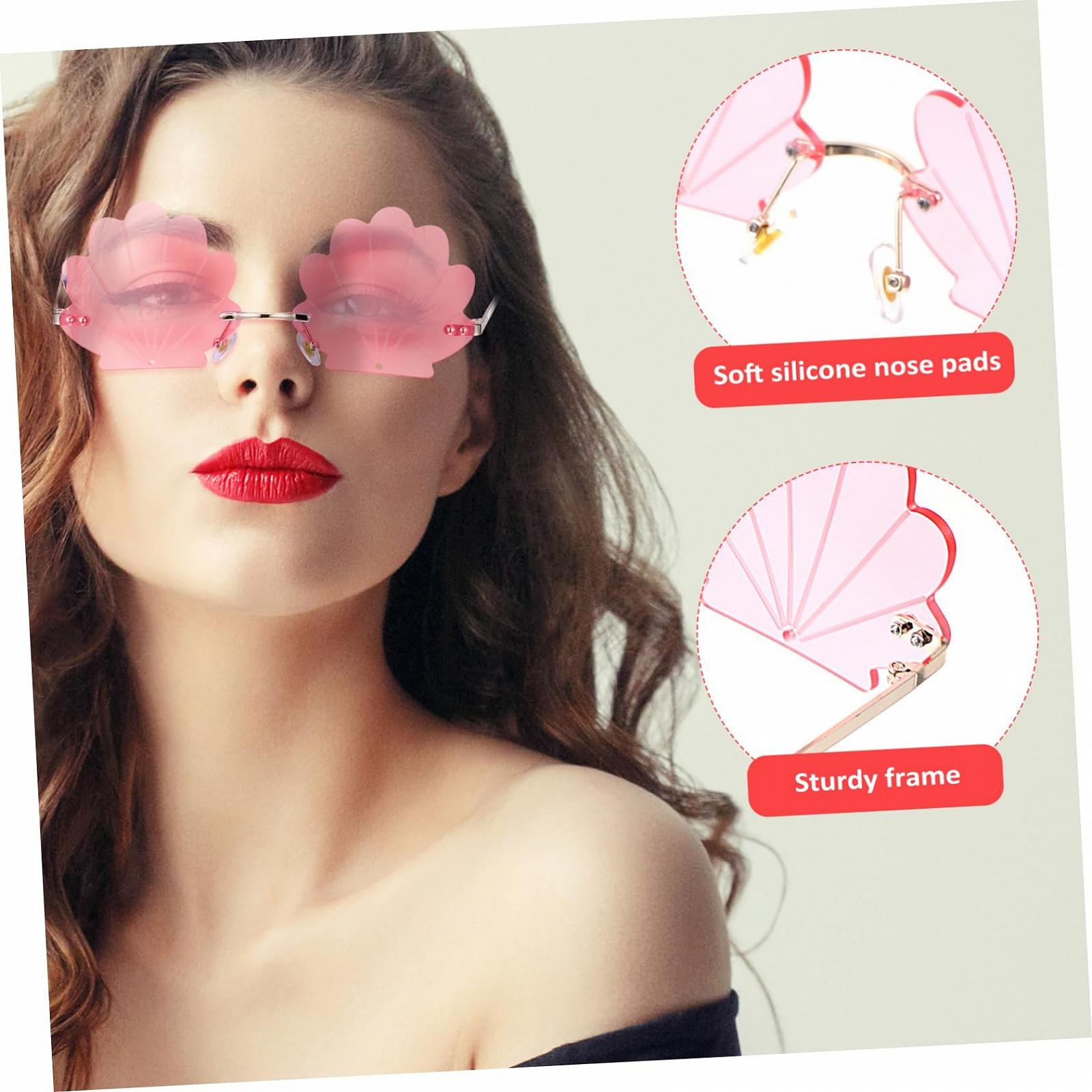 Сонцезахисні окуляри Без оправи WESIEVYA Різні кольори, 2 шт, фото №4