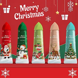 Крем для рук Набір Різдвяний, Різдвяний набір кремів для рук, 5 шт synthetic.ua - Фото 1