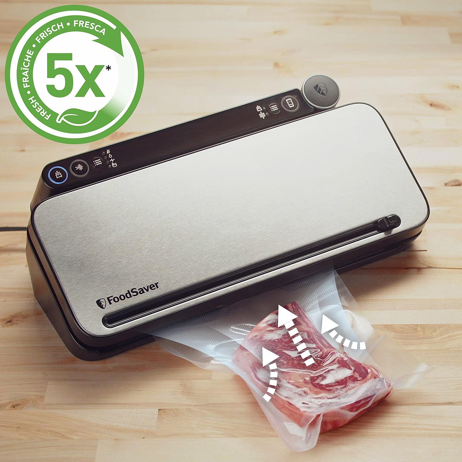 Вакуумний пакувальник FoodSaver VS3190X Silver з чорними вставками, фото №3