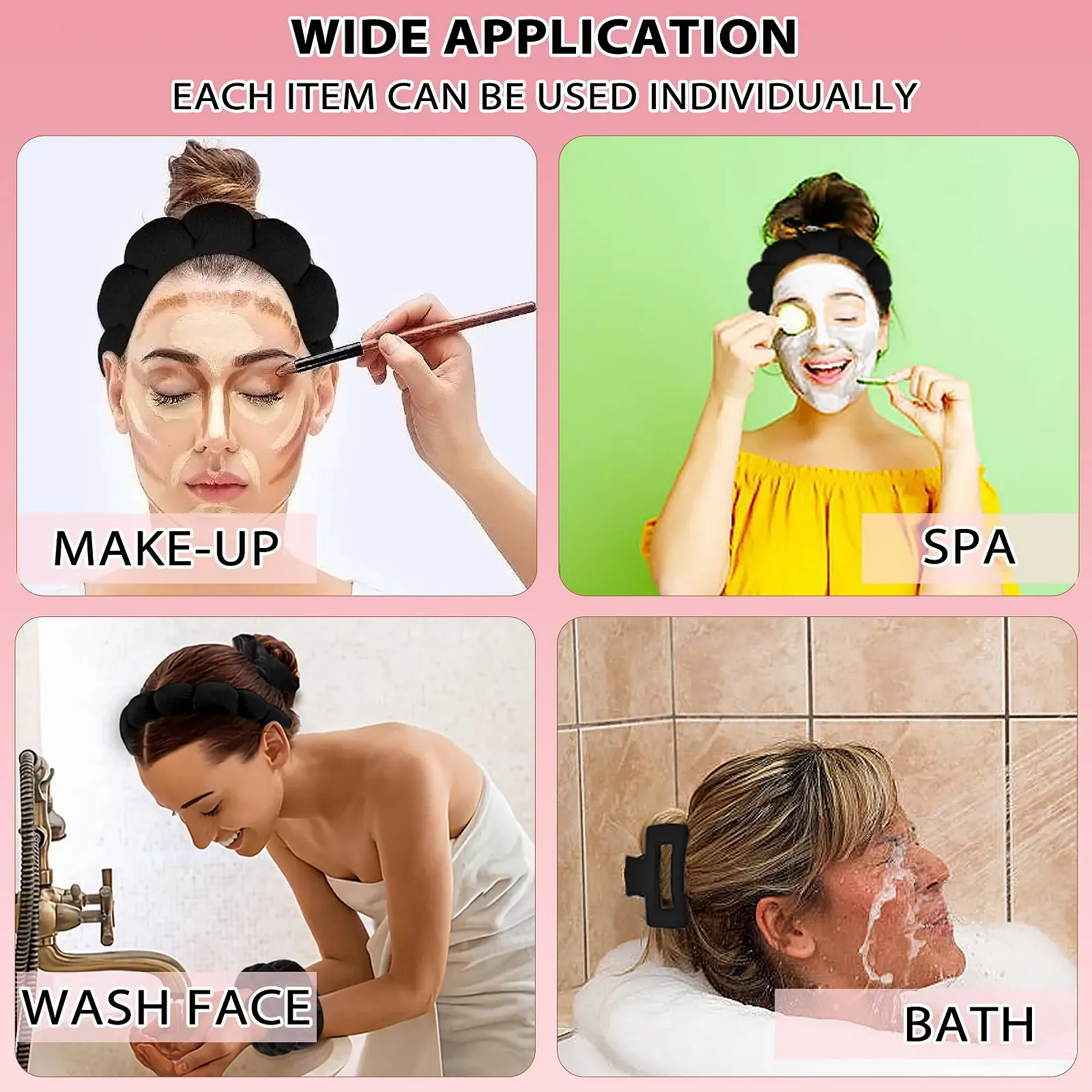 Обруч для Spa, Чорний, фото №5