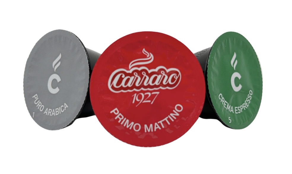 Набор Carraro кофе в капсулах 3 вкуса капсулы Lavazza Blue, фото №3