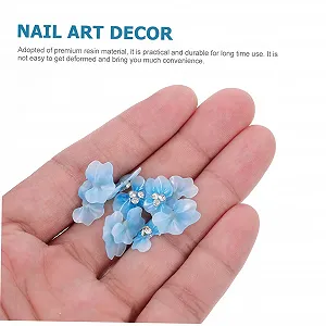 Прикраси для нігтів MERRYHAPY 10 шт, квіти та перли, саморобні, модні та аксесуарів synthetic.ua - Фото 1