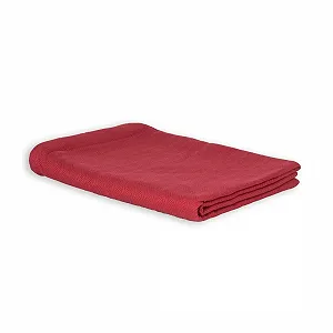 Покрывало LANGDHUUS Original, Ткань в елочку, 150 x 220 см, Бордовый, 100% органический хлопок, Летнее одеяло, Покрывало на диван, Хлопковое одеяло - Фото 1