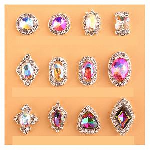 Намистини для нігтів Yaoqijie, 100 шт. Каміння кристалічних страз, 100 шт./пакет, 3D прикраси - Фото 1