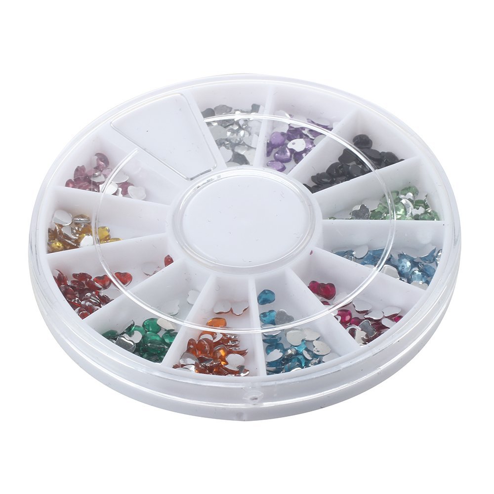 Стразы для ногтей 2 мм 12 цветов, 300 шт, фото №3