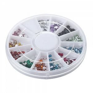 Стрази для нігтів 2 мм 12 кольорів synthetic.ua - Фото 1