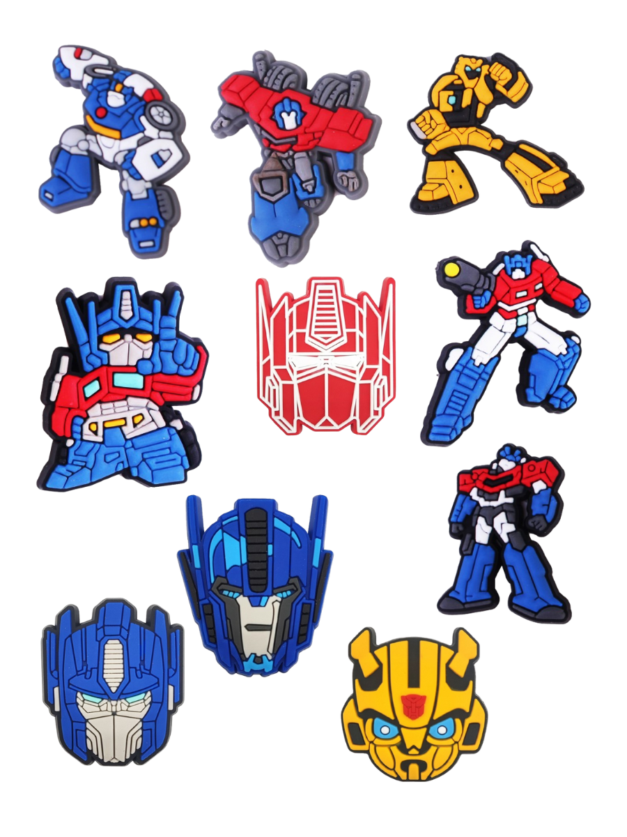Джибітси Трансформери Transformers Jibbitz 10 шт аксесуари крокс прикраса Dz_167_1, фото №1