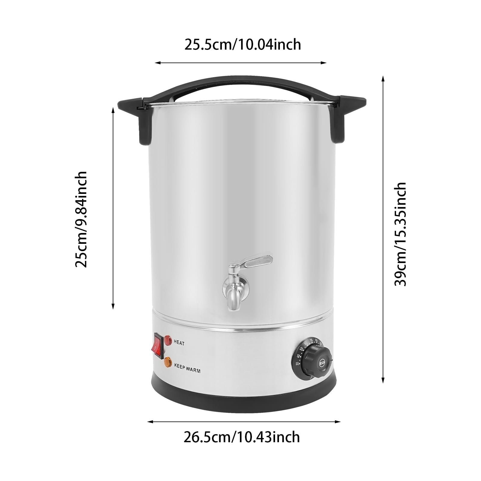 Воскоплав для изготовления свечей электрический 12 L 1800 W 30-100 °C Silver, фото №4 Воскоплав для изготовления свечей электрический 12 L 1800 W 30-100 °C Silver, фото №4