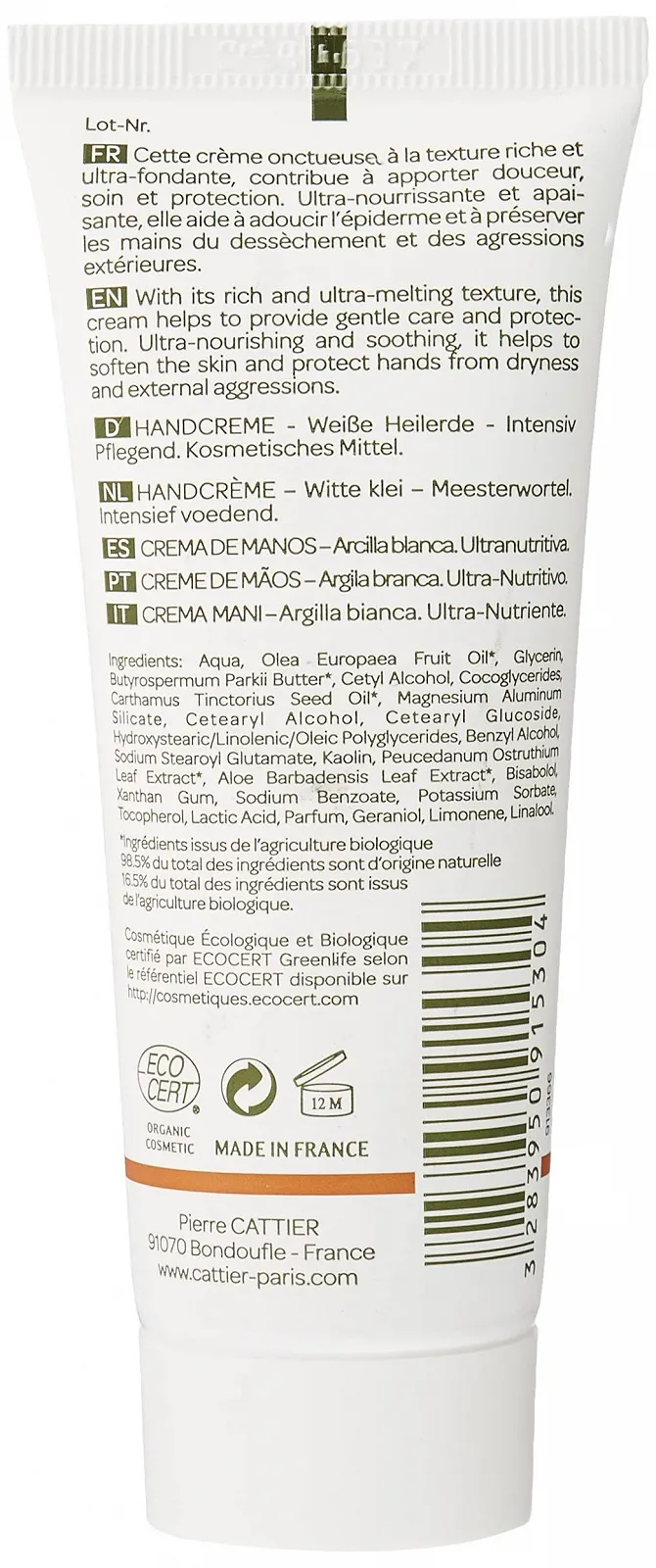 Крем для рук Cattier Ultra-Nourishing 75 мл, фото №2