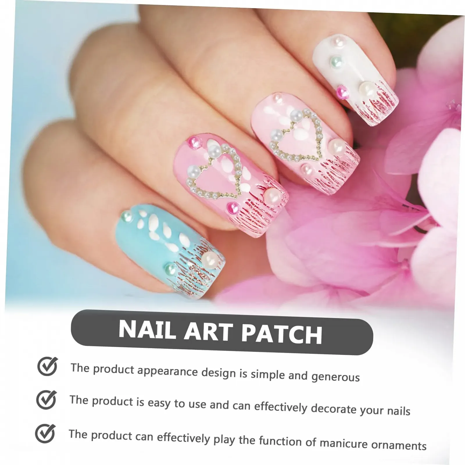 Украшения для ногтей Сердце (36 шт.), фото №5