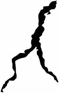 Наклейка на стіну Samunshi® Comer See 37 x 60 см чорна. - Фото 1