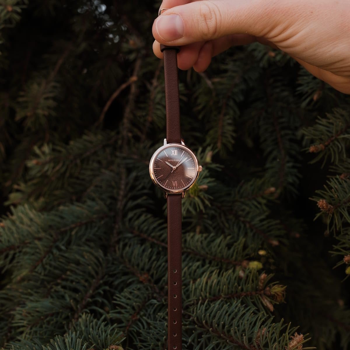 Годинник кварцовий жіночий HOLZKERN Shirin Walnut / Rose Gold, фото №9