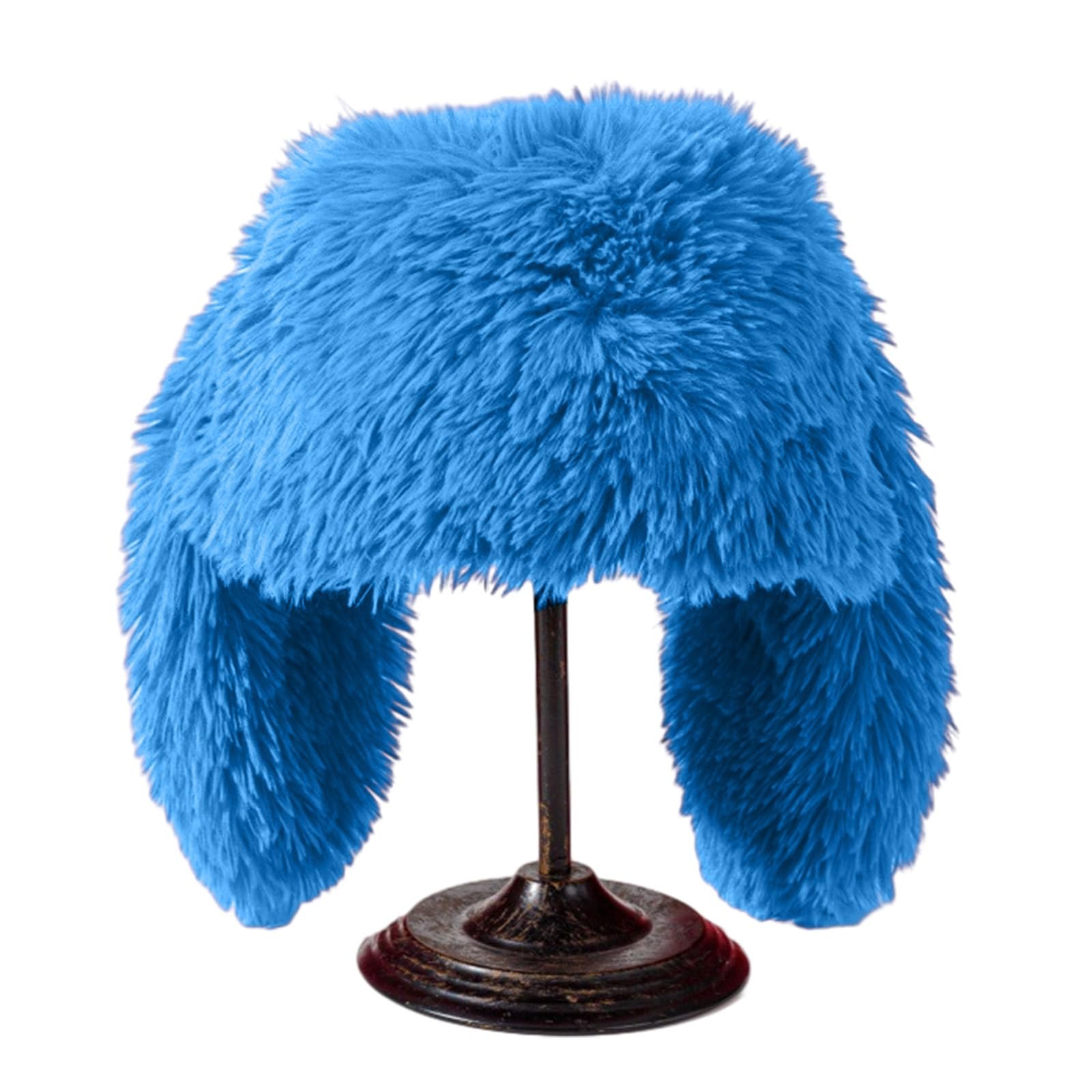 Шапка з плюшевими заячими вушками для дівчинки, зимова, фото №8 Шапка з плюшевими заячими вушками для дівчинки, зимова, фото №8