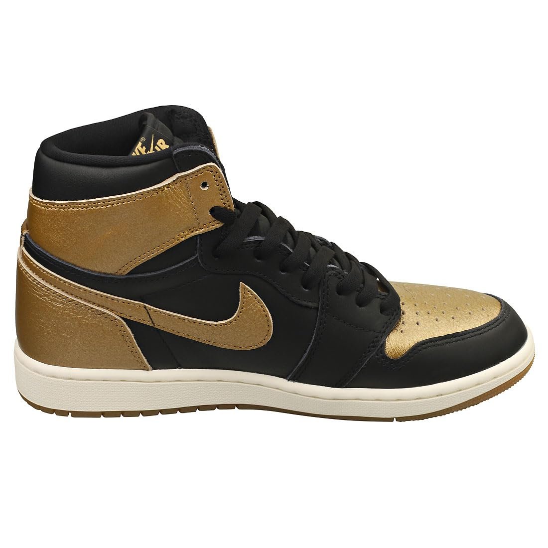 Кросівки Air Jordan 1 Retro High OG Yellow Ochre Black/Sail/Metallic Gold, фото №6