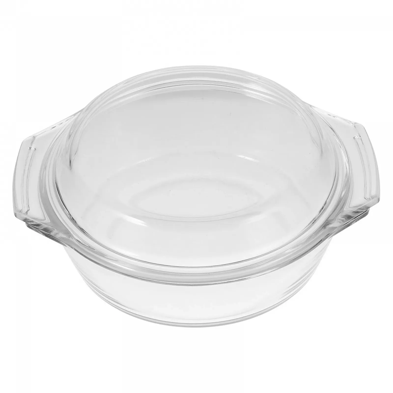 Форма для запекания с крышкой и ручками Стеклянная Термостойкая для микроволновой печи, фото №1 Форма для запекания с крышкой и ручками Стеклянная Термостойкая для микроволновой печи, фото №1