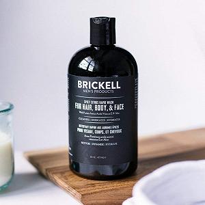 Гель для душу 3-в-1 Brickell Rapid Wash натуральний Пряний цитрус 473 мл (16 унцій) synthetic.ua - Фото 1