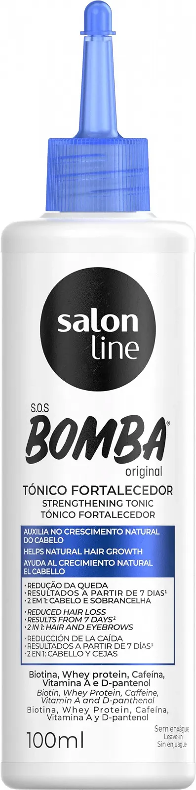 Тонік Salon Line SOS Bomba Для прискорення росту волосся та брів 100 мл, фото №1