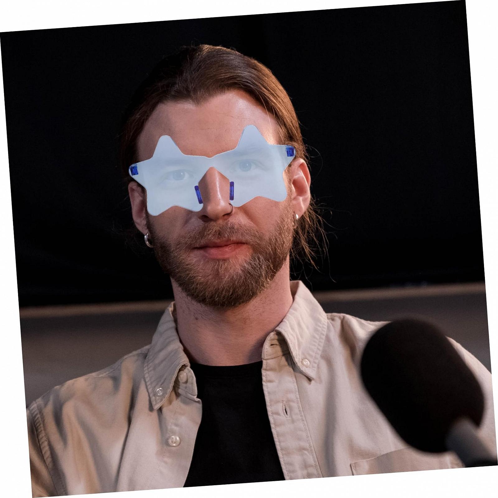 Сонцезахисні окуляри COLLBATH Pentagram, жіночі, модні, у формі зірки, унісекс, без оправи, фото №6