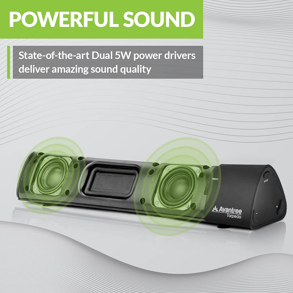 Портативна Avantree Torpedo Plus Bluetooth 5.0 колонка aptX Low Latency 10W, фото №3