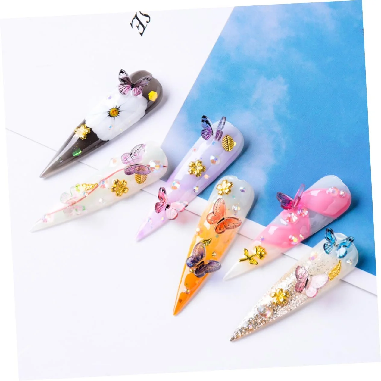 Набор страз для ногтей Healvian 6 коробок Блестящие аксессуары для маникюра Украшения для ногтей, фото №5