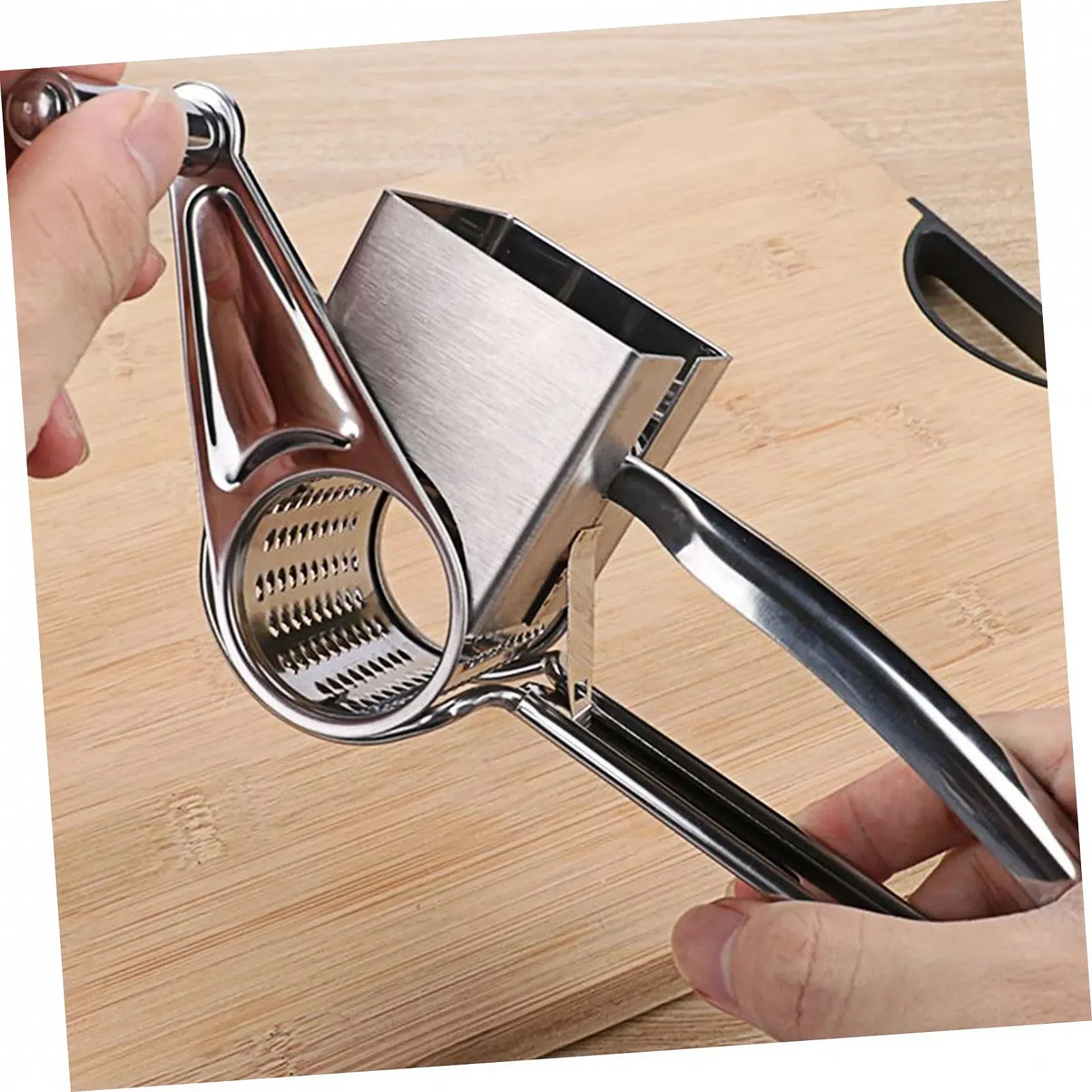 Ручная терка Abaodam 4 шт. Вращающаяся ручка, фото №4