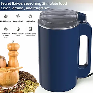 Электрическая кофемолка 250 Вт, специй, 600 мл, медный двигатель, нож из нержавеющей стали для сухих материалов, специй, трав, кофе synthetic.ua - Фото 1